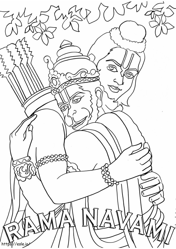 Rama Navami 7 coloring page