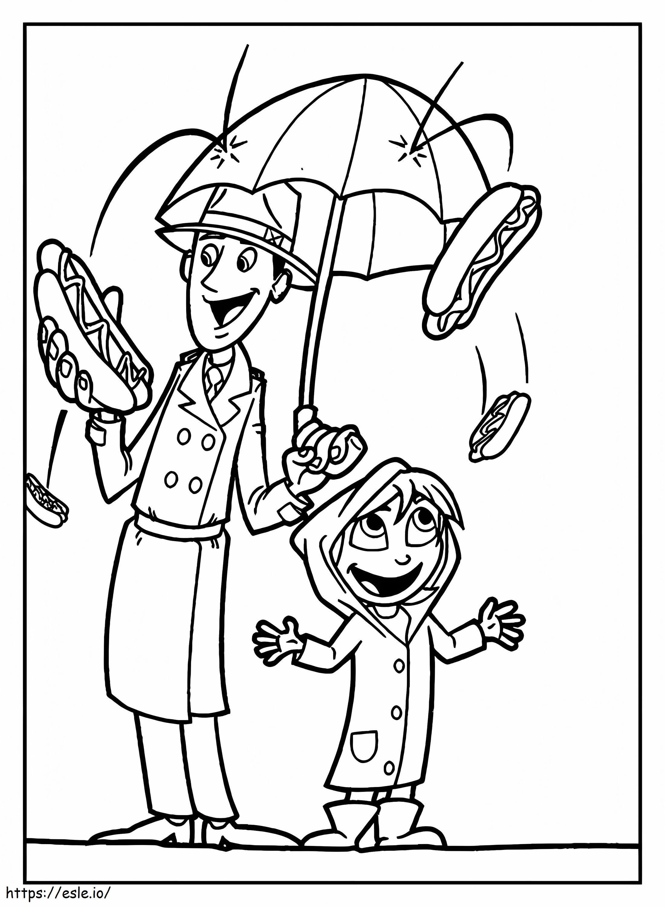 Cloudy With A Chance Of Meatballs 6 coloring page