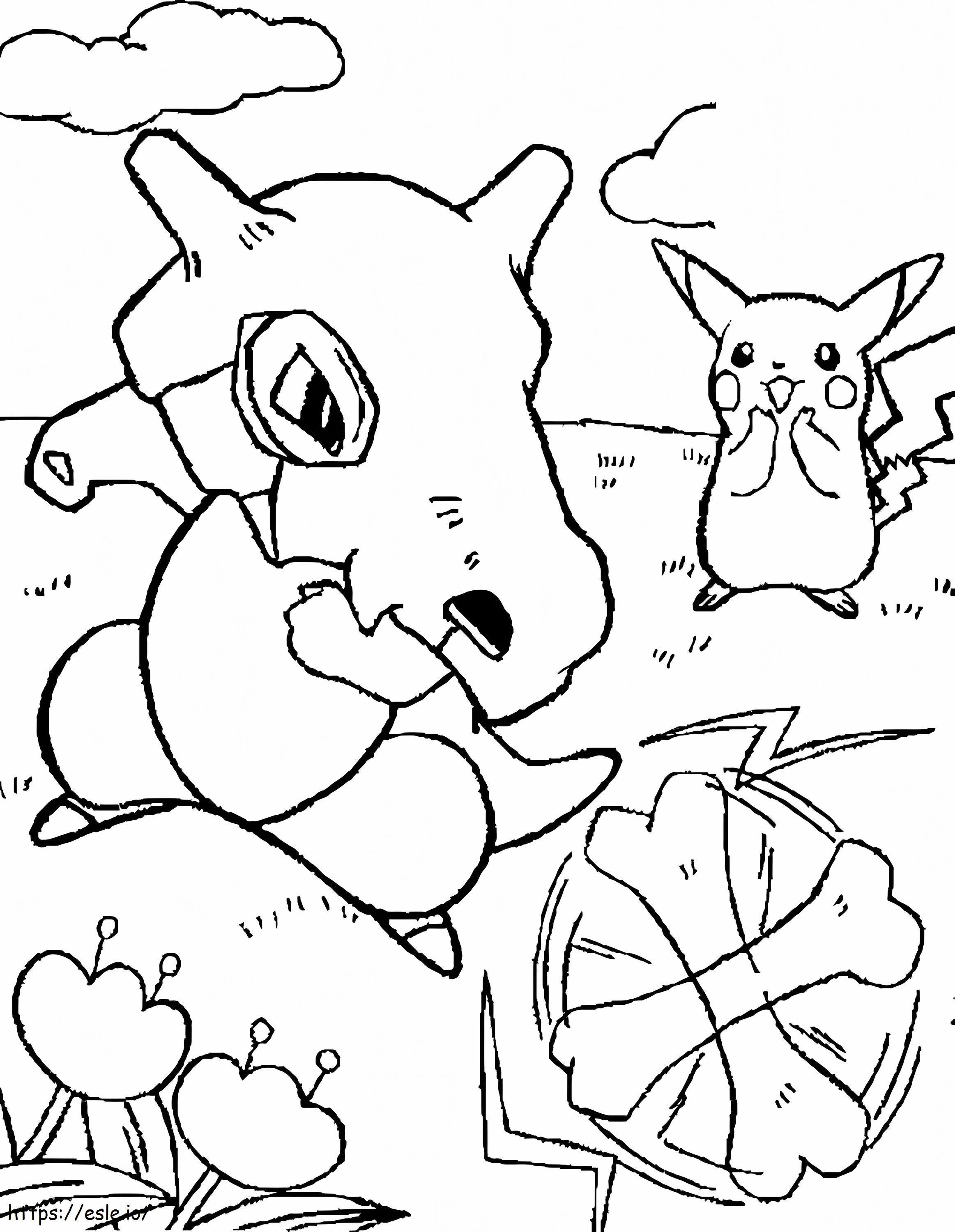 Cubone 3 Coloring Game coloring page