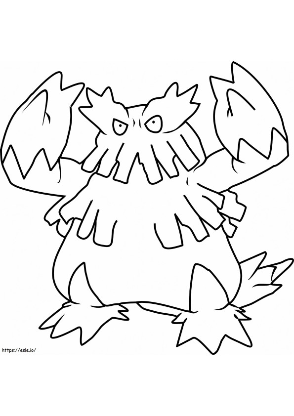 Coloriage Pokémon Abomasnow Gen 4 à imprimer dessin