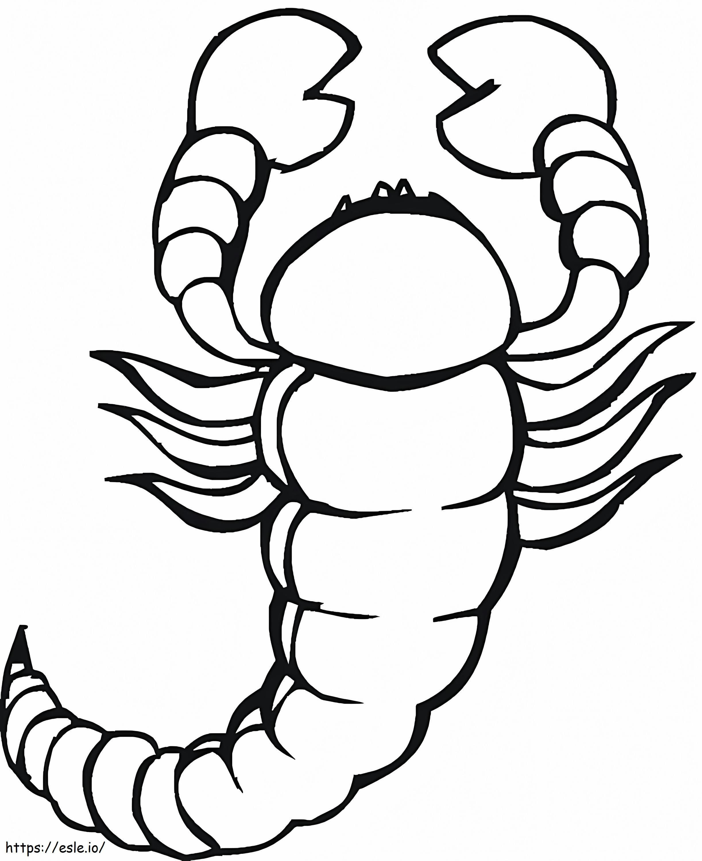 Coloriage Scorpions 3 à imprimer dessin