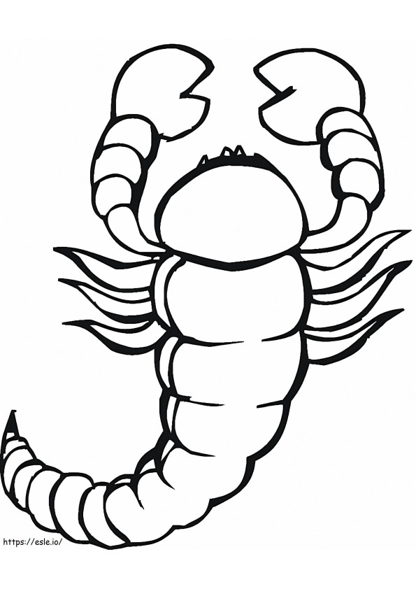 Scorpion 3 coloring page