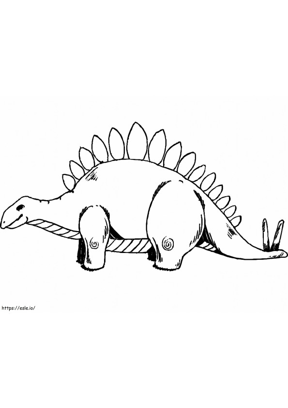 Stegosaurus 4 värityskuva