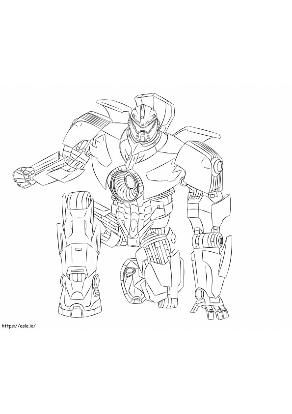 Gipsy Danger Pacific Rim coloring page
