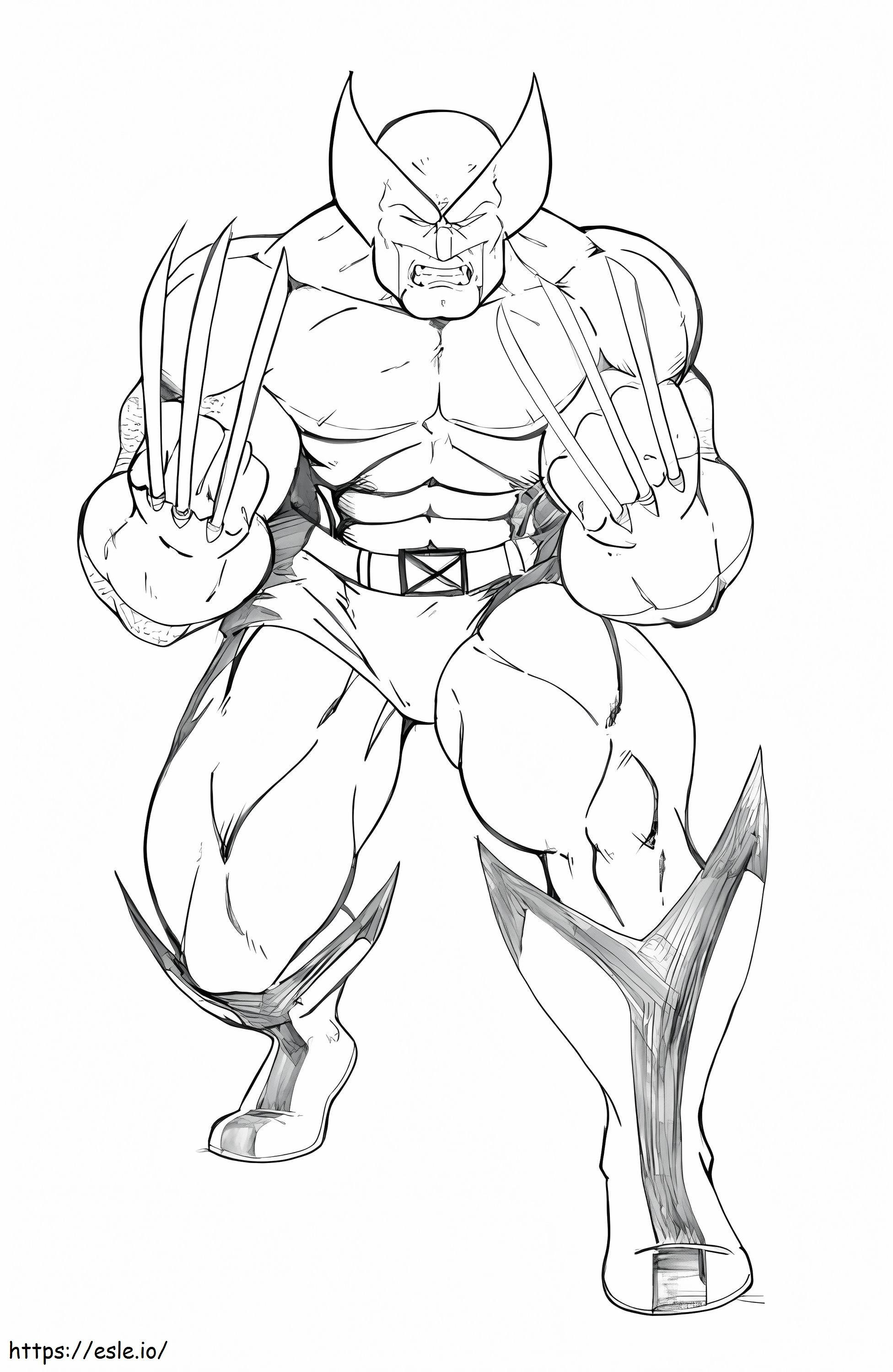 Wolverine 1 coloring page