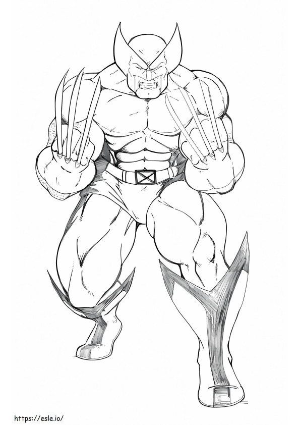 Wolverine 1 de colorat