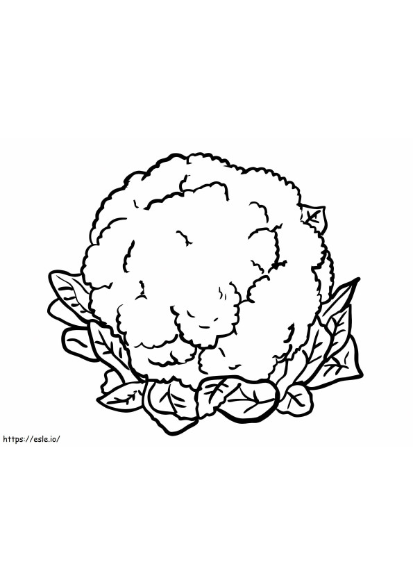 Free Printable Cauliflower coloring page
