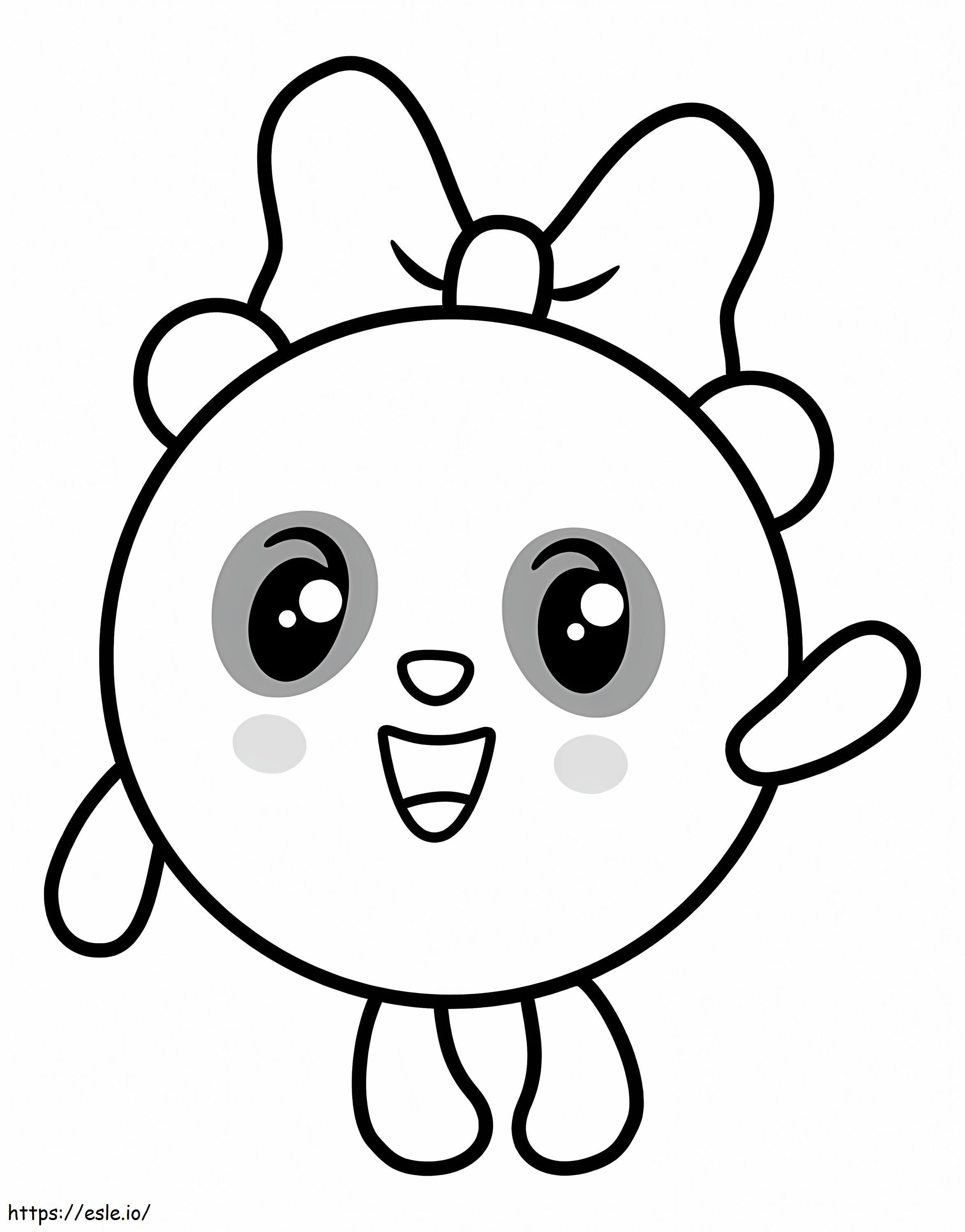 Coloriage Panda mignon de BabyRiki à imprimer dessin