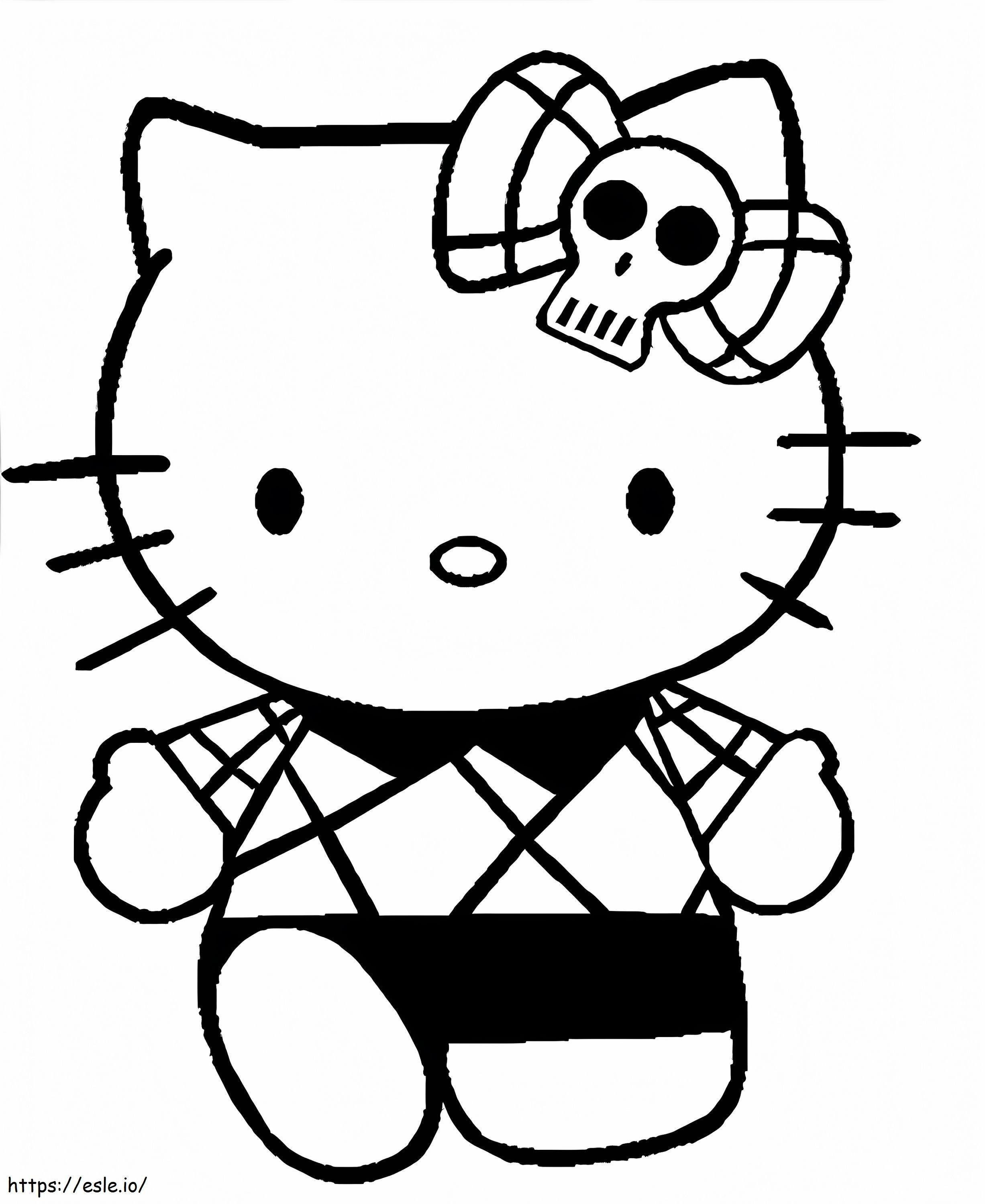 Nice Hello Kitty coloring page