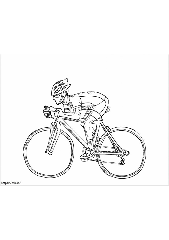 Track Cycling coloring page