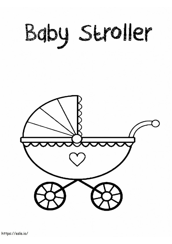 Desenho para colorir de carrinho de bebê A0Oa2Hgs para colorir