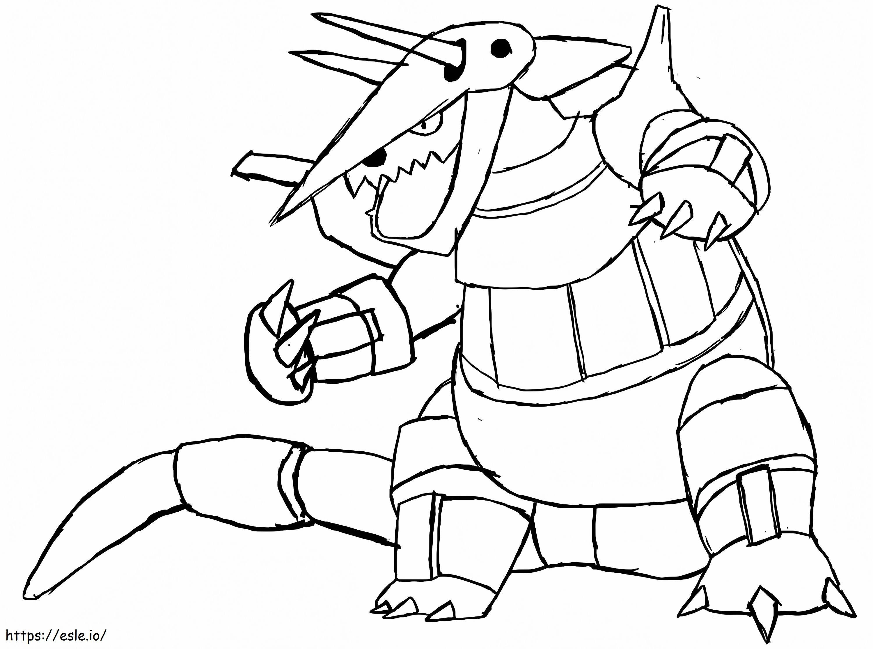 Aggron 3 coloring page