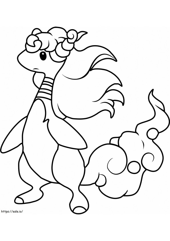 Ampharos In Pokemon 1 coloring page
