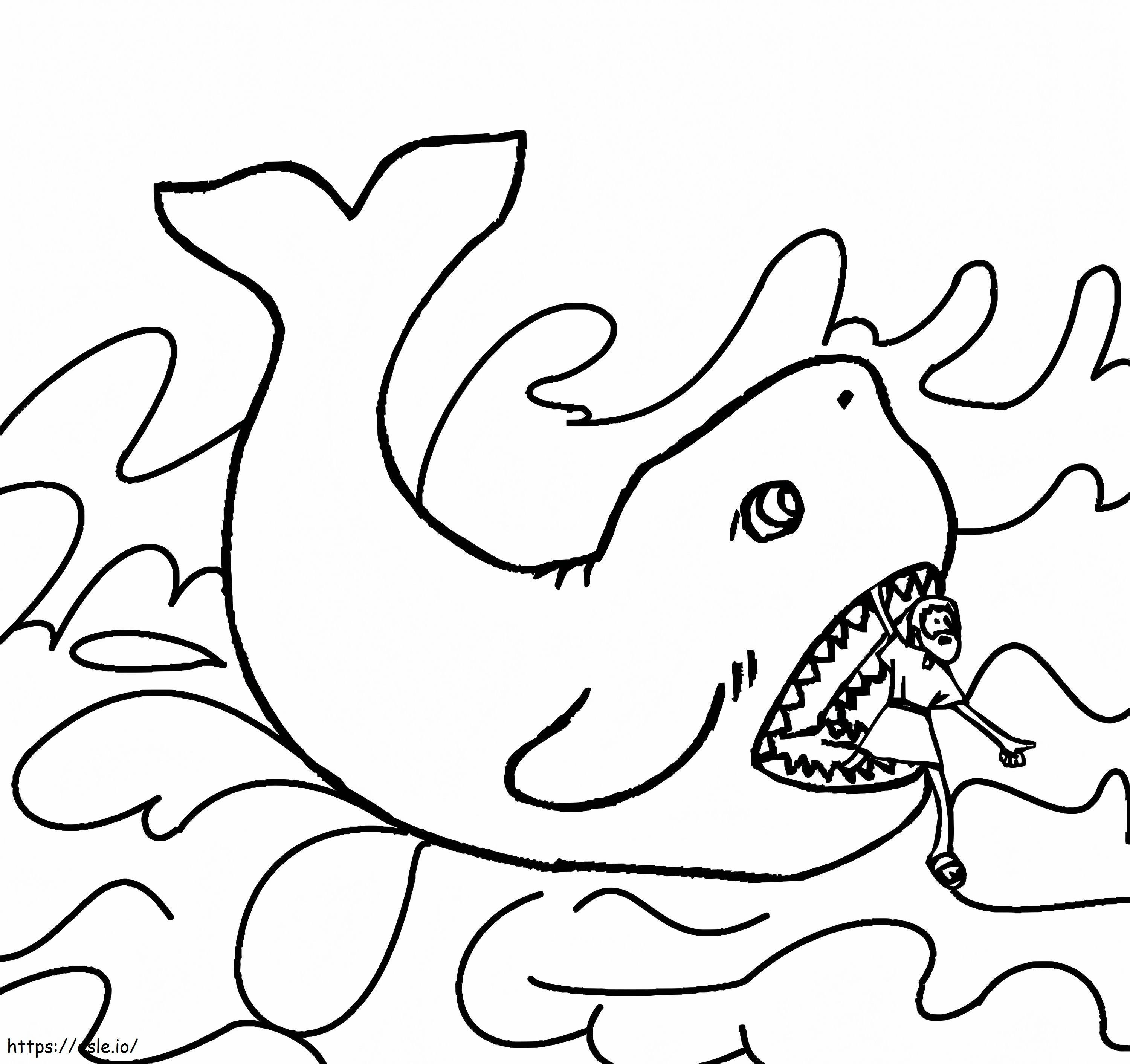 Jonah And The Whale 28 coloring page