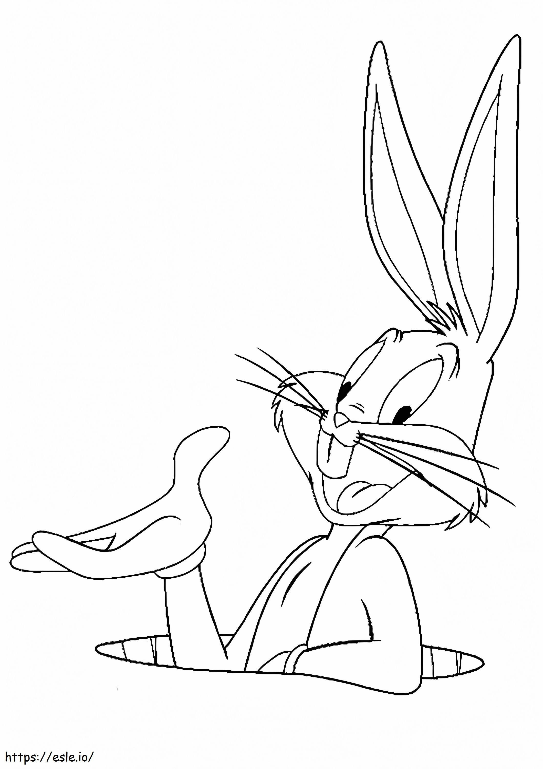 Big Bug Bunny coloring page