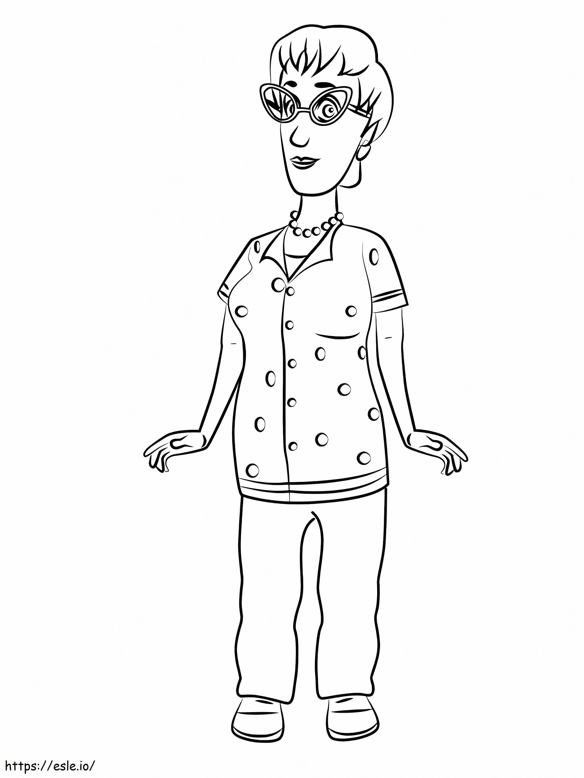 Dilys Price From Fireman Sam coloring page