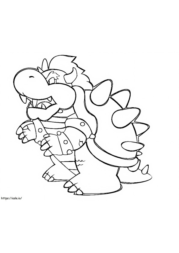 Bowser 8 coloring page