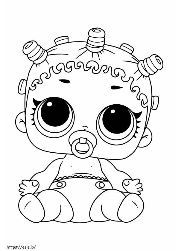 Skater LOL Baby coloring page