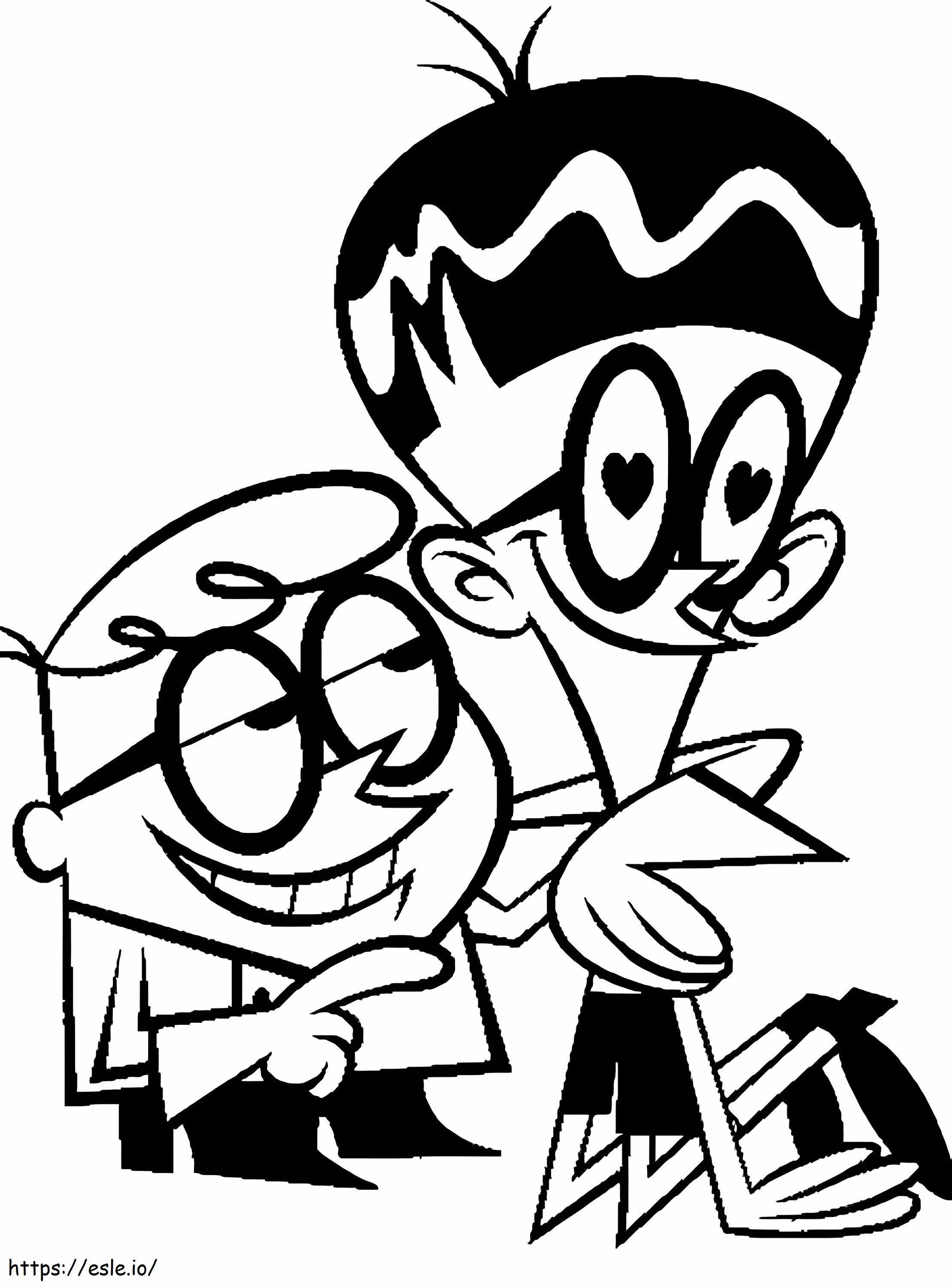 Mandark And Dexter coloring page