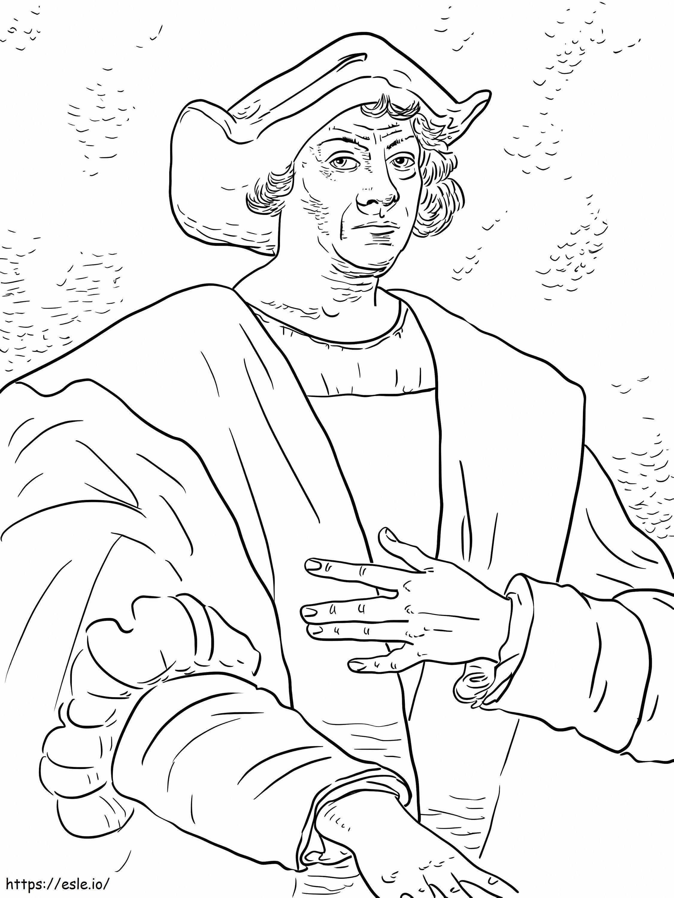 Christopher Columbus 12 coloring page