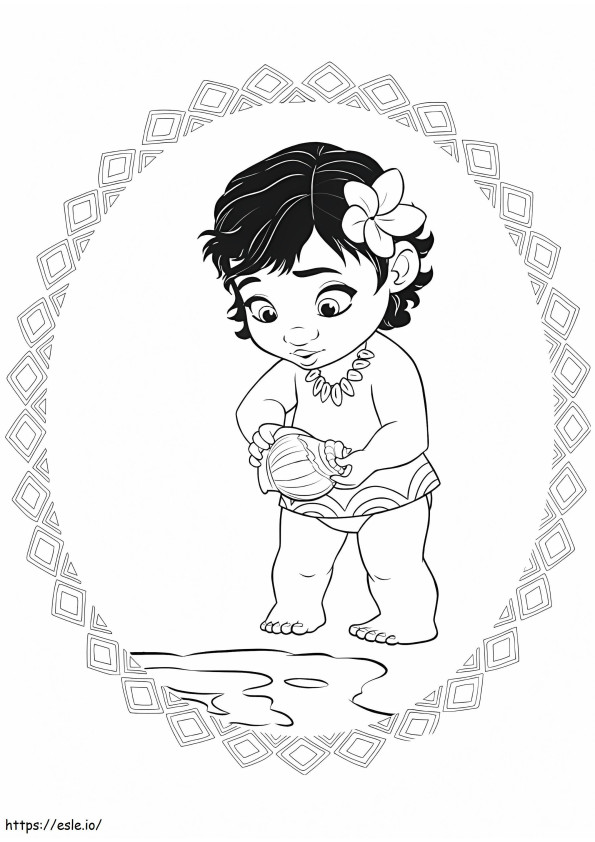 1534557813 Mute Baby A4 coloring page