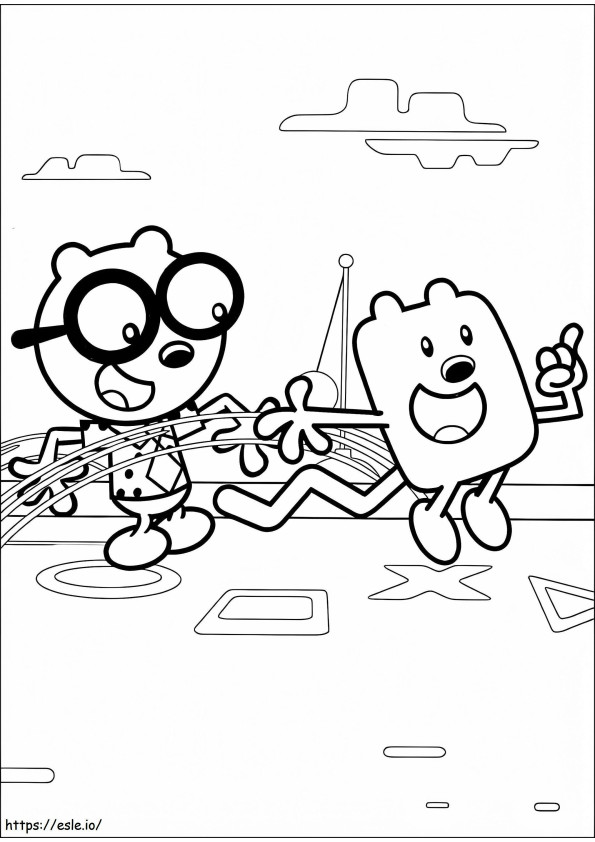 Walden And Wubbzy coloring page