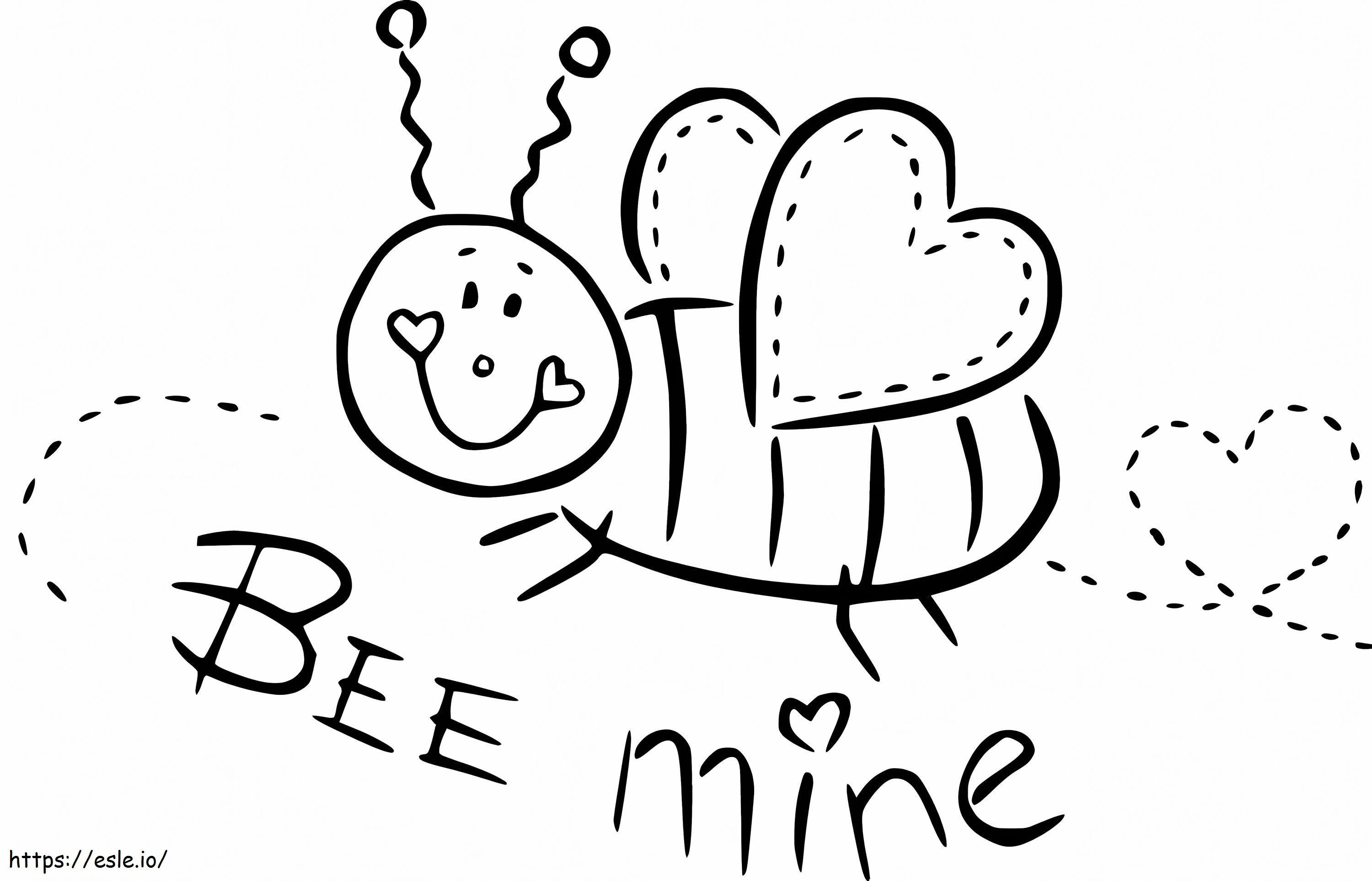 Bee Mine coloring page