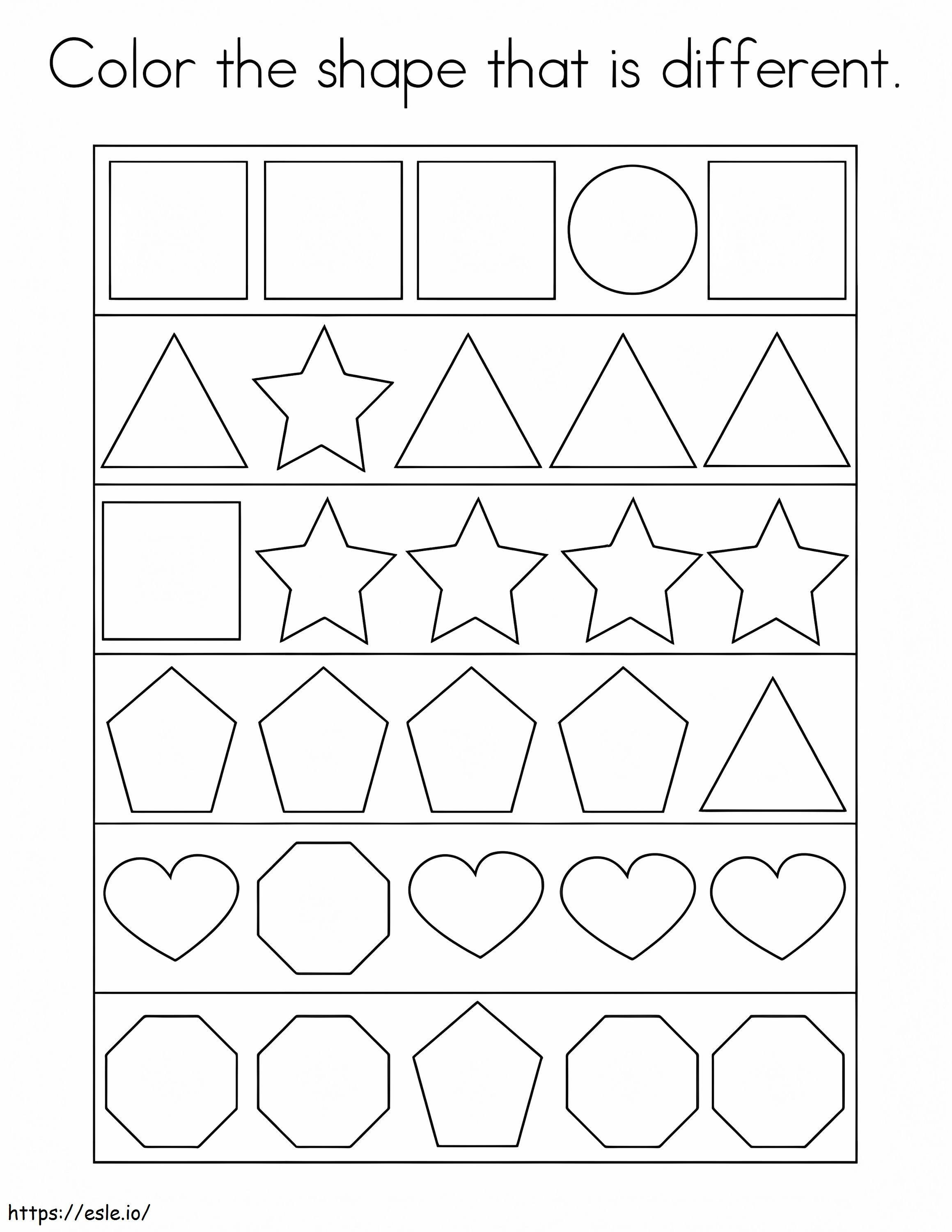 Popular Shapes coloring page