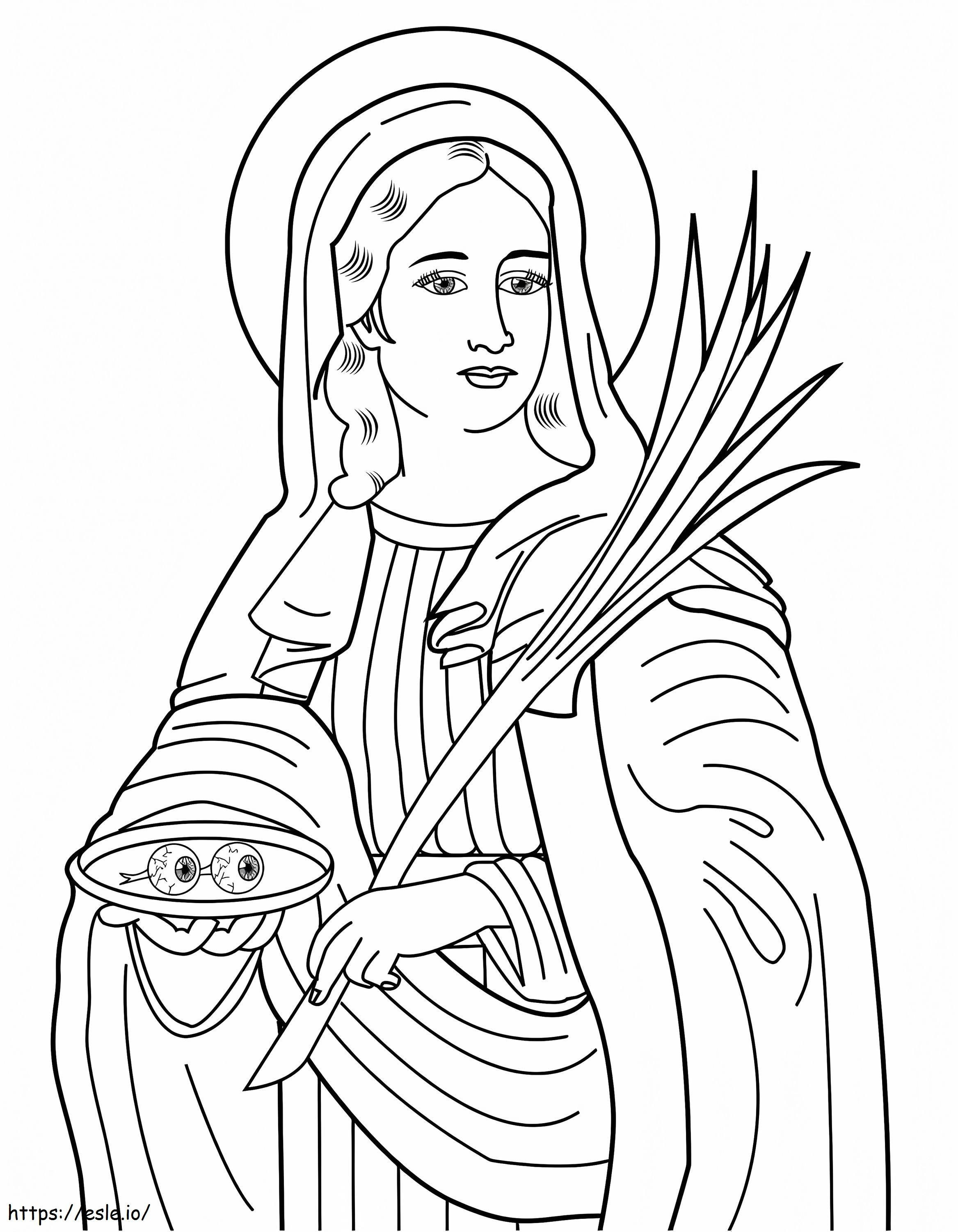 Heilige Lucia 5 ausmalbilder