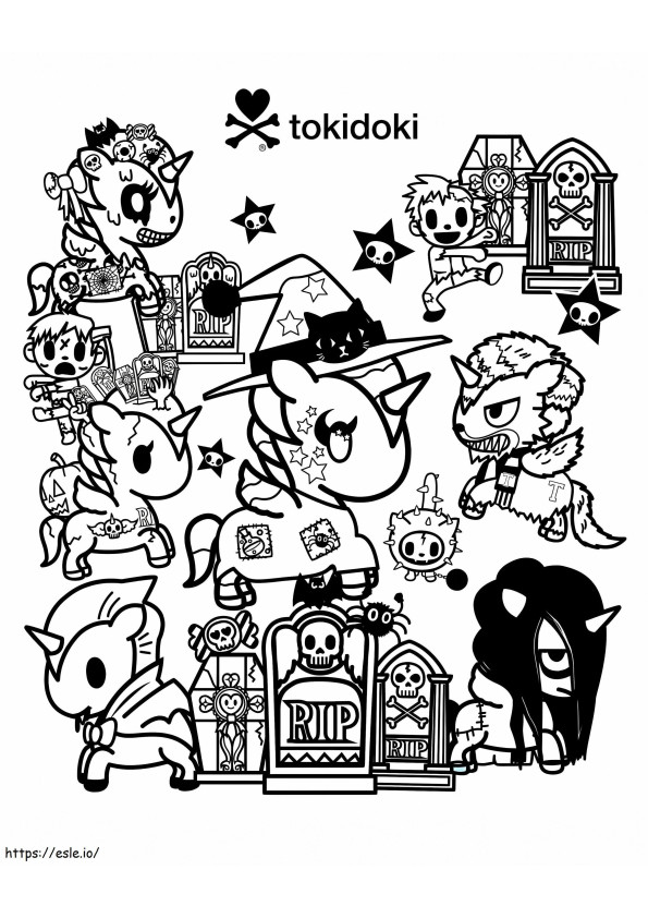 Spooky Spirit Tokidoki coloring page