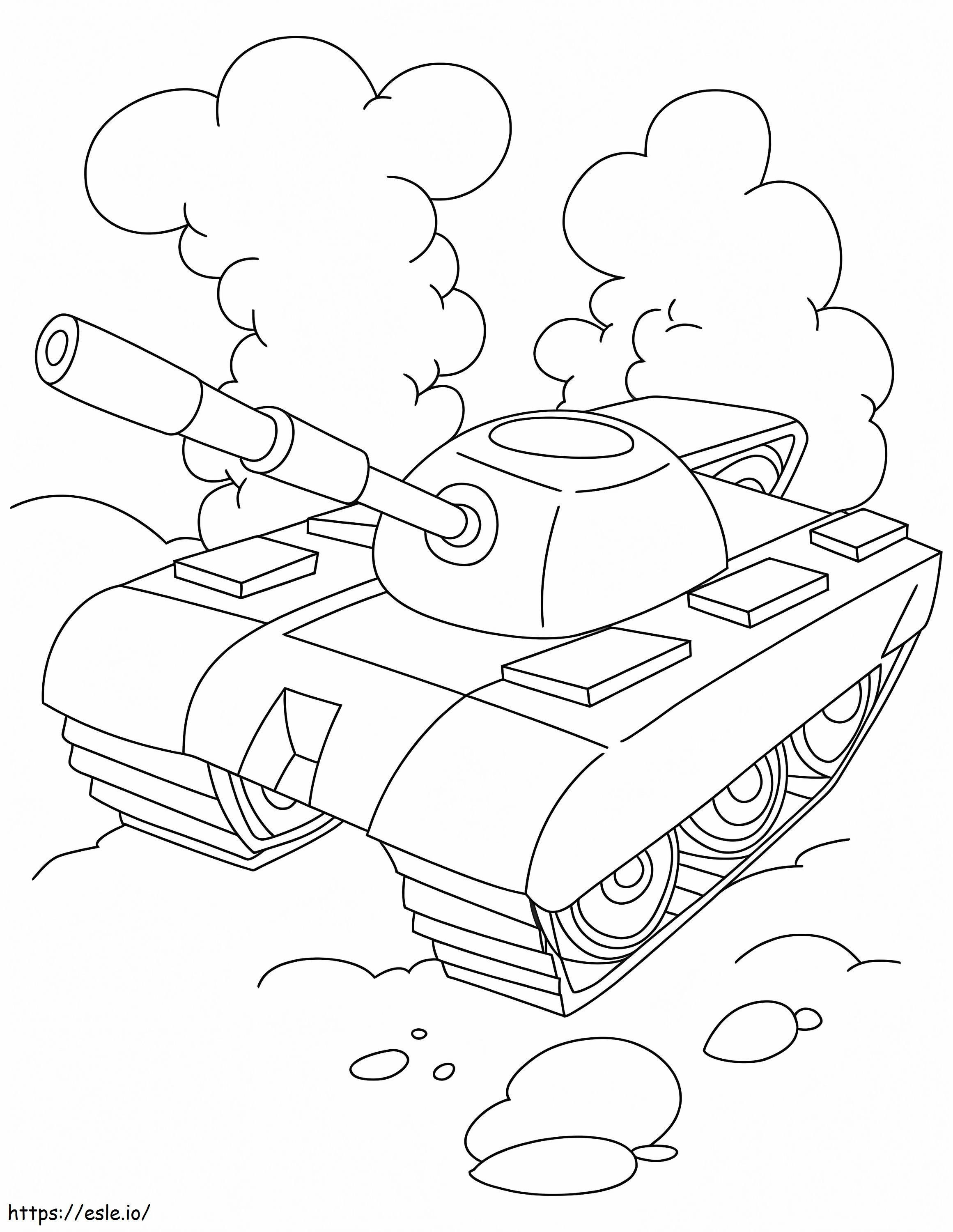 Awesome Tank coloring page