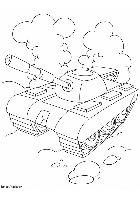 Awesome Tank coloring page
