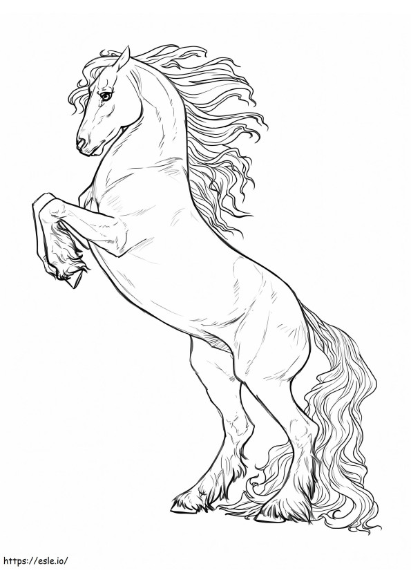 Cool Horse coloring page