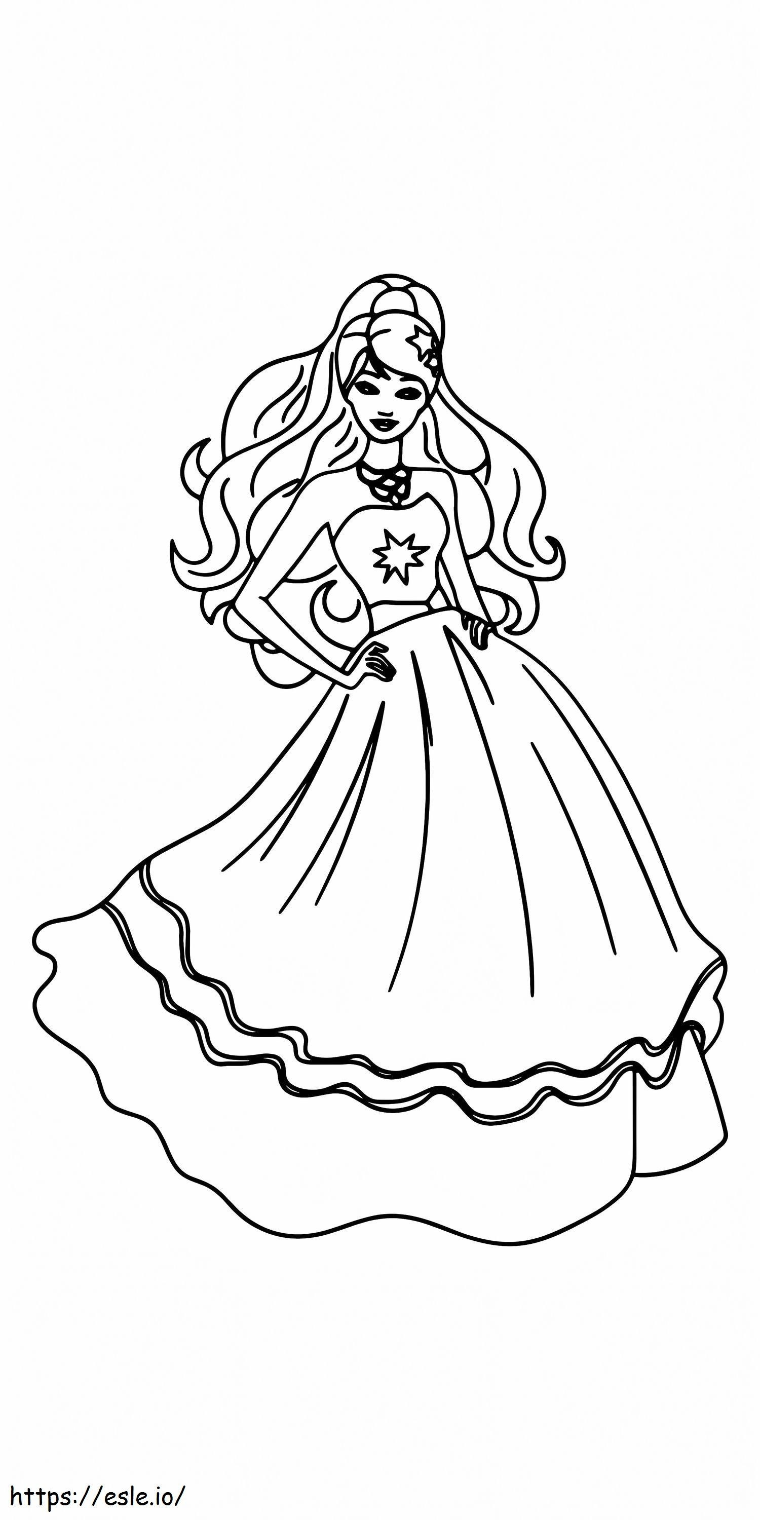 Księżniczka na ziarnku grochu do druku 5 kolorowanka