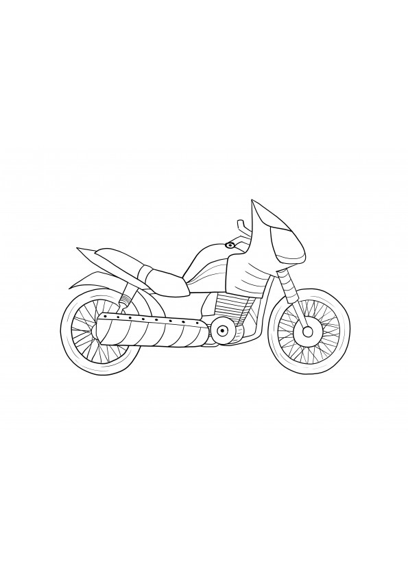 electric motorbike to print and download for free