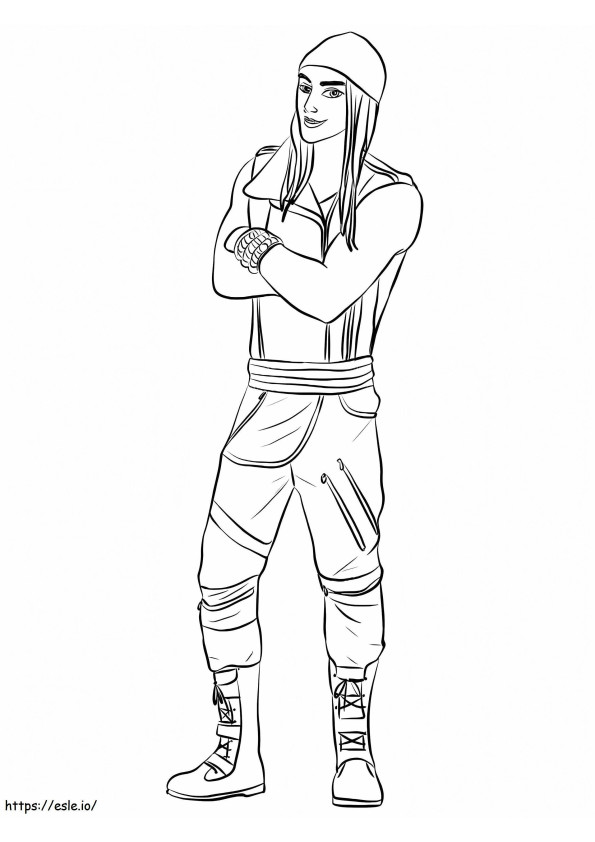1584155800 Jay From Descendants Col coloring page