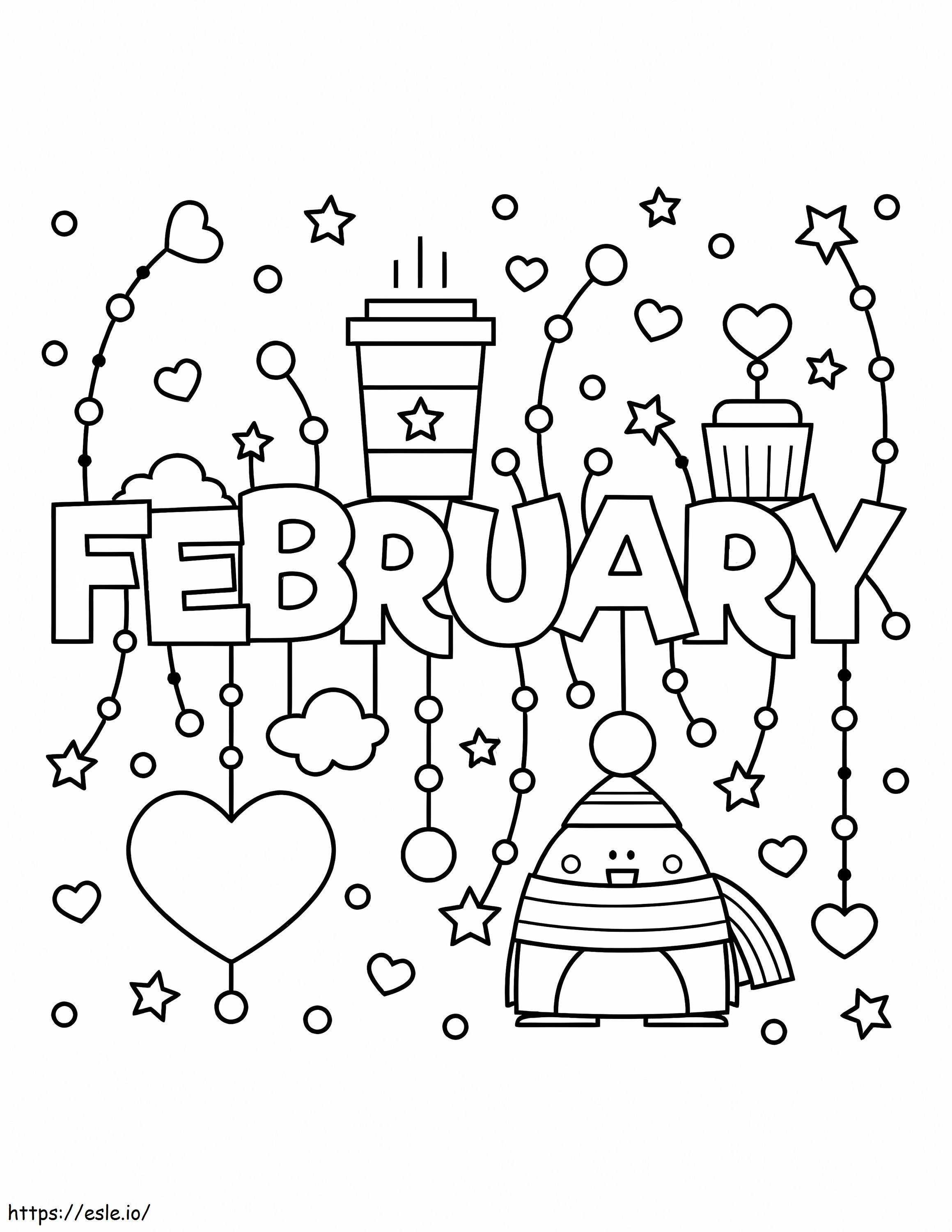 February 4 coloring page