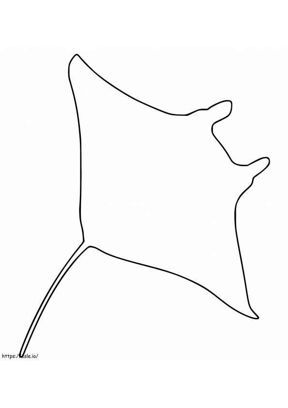 Manta Ray Outline coloring page