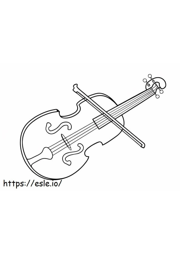 Normaali viulu värityskuva