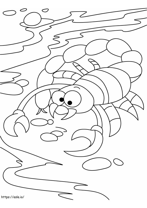 Cute Scorpion coloring page