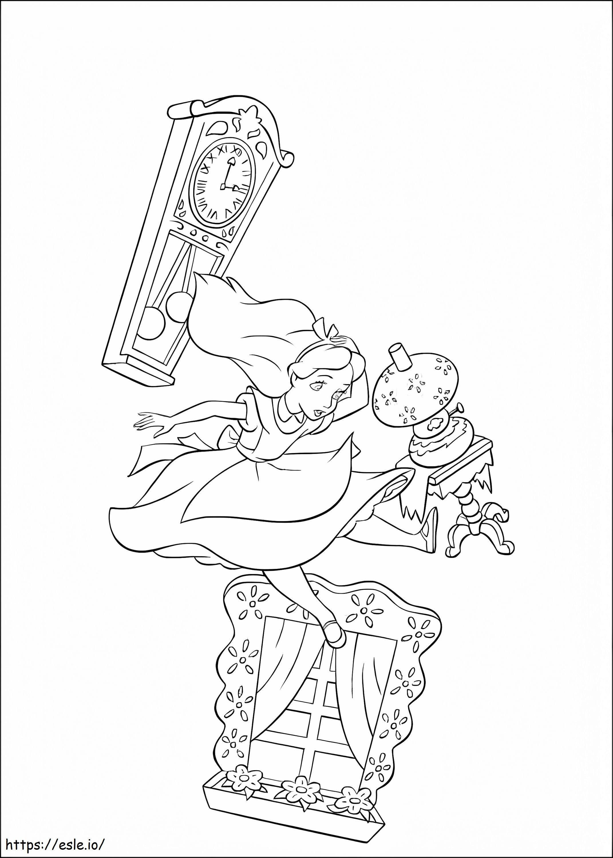 Alice Falling coloring page