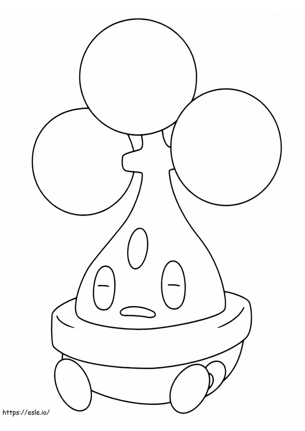 Coloriage Bonsly Pokémon 2 à imprimer dessin