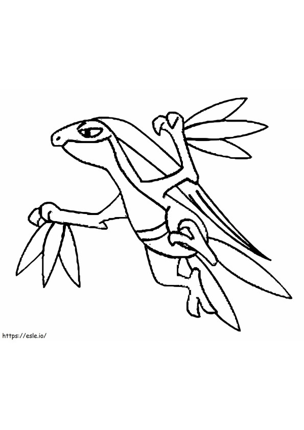 Grovyle Gen 3 Pokemon coloring page