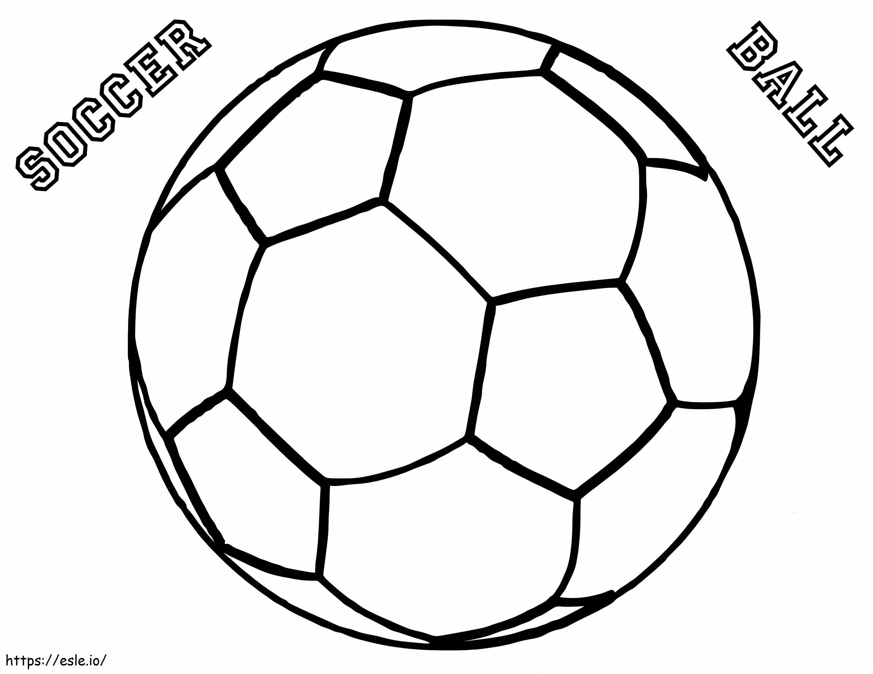 Yazdırılabilir Futbol Topu boyama