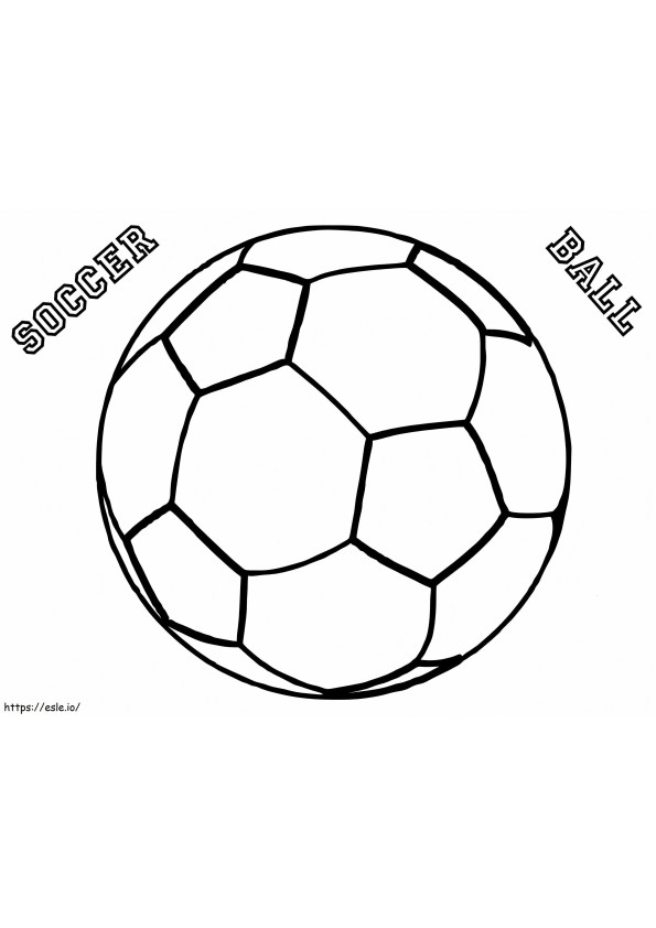 印刷可能なサッカー ボール ぬりえ - 塗り絵