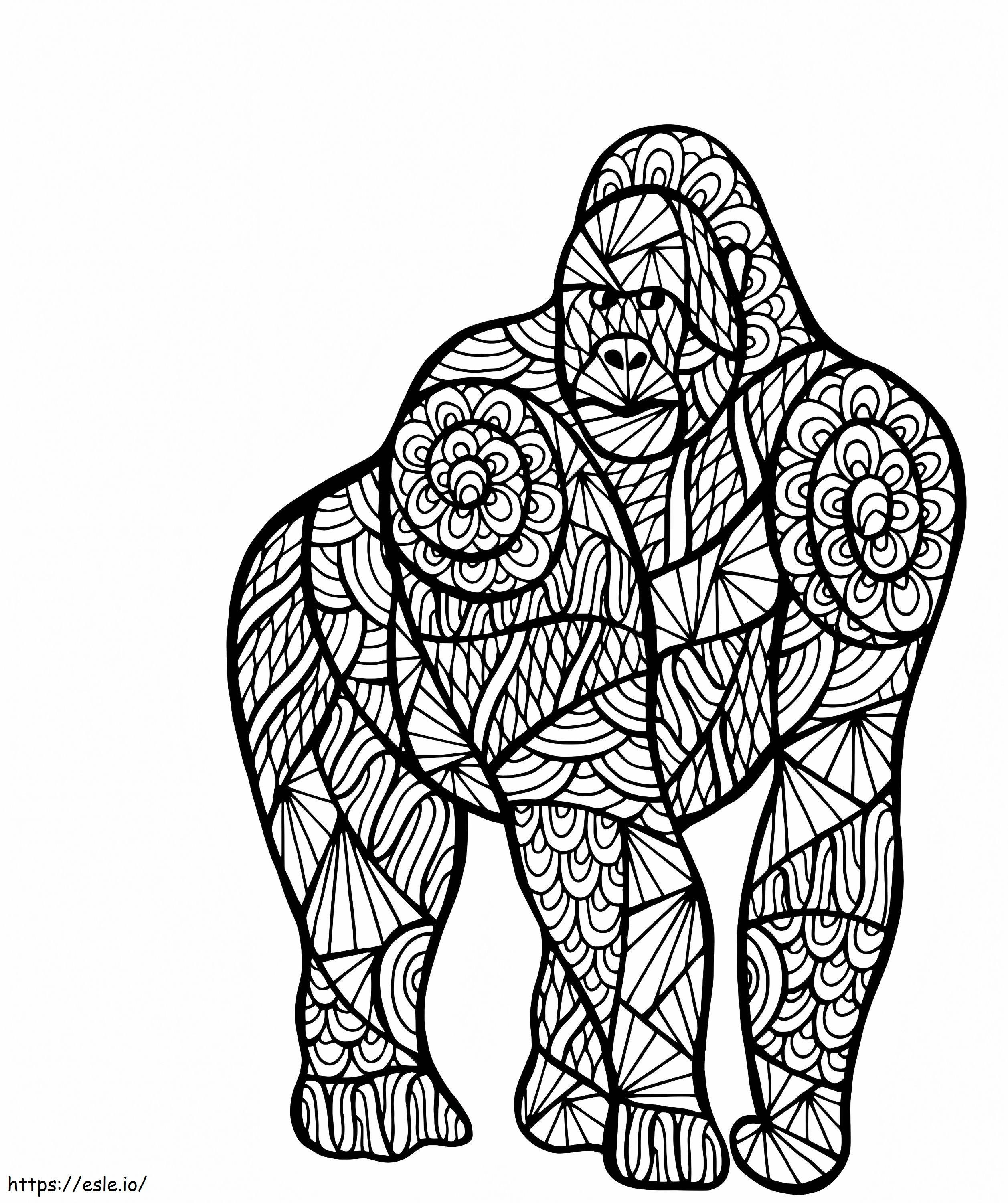 Gorilla Mandala kifestő