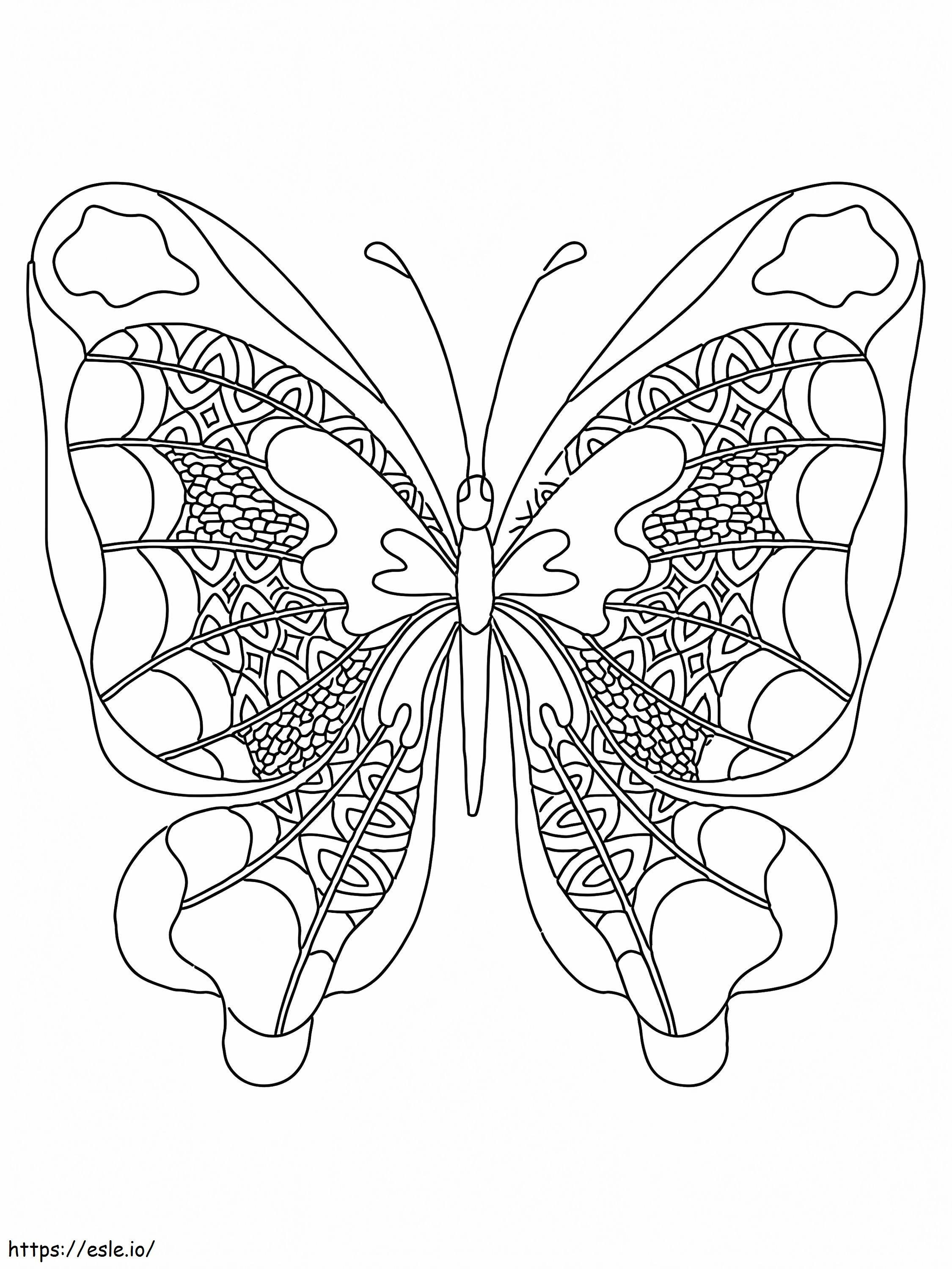 Pretty Butterfly coloring page