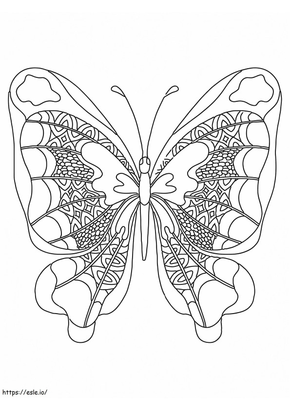 Szép Butterfly kifestő