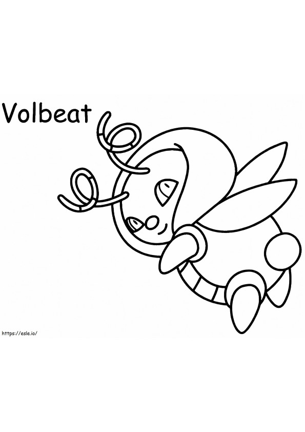 Printable Volbeat Pokemon coloring page