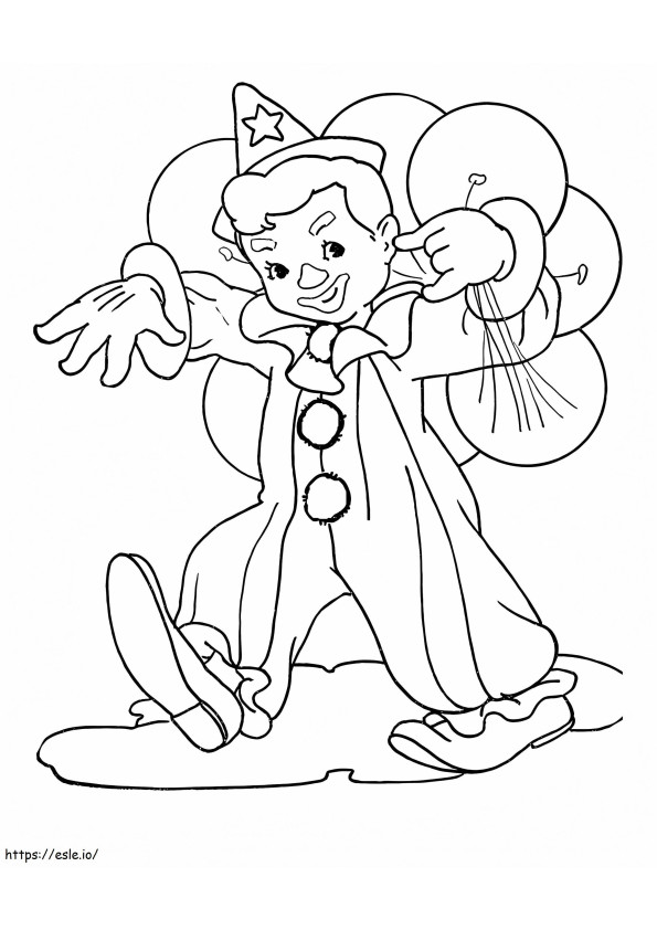 Great Clown coloring page